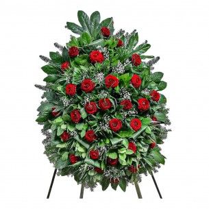 Wieniec tradycyjny z czerwonymi różami Nr1