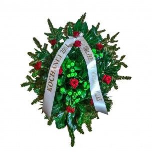 Duża wiązanka czerwone róże i santini nr 2